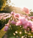  女子闻花香1880#竖屏 	 