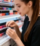  女性挑选指甲油(1)7694#竖屏 	 