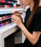  女性挑选指甲油7479#竖屏 	 