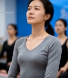  女性舞蹈训练课堂特写1480#竖屏 	 