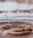  泥水飞溅特写素材2260#竖屏 	 