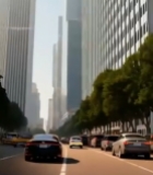  男子佩戴智能眼镜显示虚拟画面5111#竖屏 	 