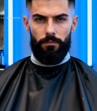  男士理发后特写5338#竖屏 	 