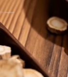  木勺中甘草切片特写6673#竖屏 	 