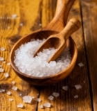  木勺装白冰糖特写素材2675#竖屏 	 