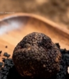  木盘上的黑松露特写2154#竖屏 	 