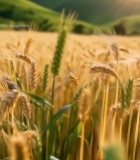  麦田麦穗特写素材7787#竖屏 	 