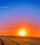  麦田夕阳全景7780#竖屏 	 