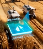  麦田智能收割机作业画面1071#竖屏 	 