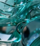  绿色流体质感抽象素材36#竖屏 	 