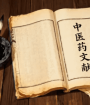 中医药文献古籍毛笔特写1306#横屏 
