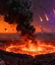  太空火山喷发特效素材2030#横屏 	 -