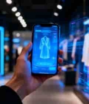  手持手机展示虚拟服装1085#横屏 	 