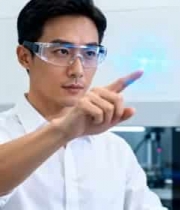  实验室男士操作光效科研场景2294#横屏 	 