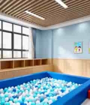  室内儿童球池及积木玩具场景2118#横屏 	 