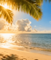 阳光沙滩海景1890#横屏 