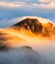  山峦云海日出景观1948#横屏 	 