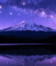 雪山星空湖泊自然风光29#横屏 