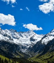 雪山山脉自然风光全景(1)3306#横屏 