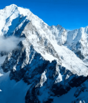 雪山全景自然风光素材1753#横屏 