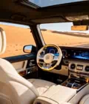  沙漠中汽车内部视角画面2653#横屏 	 