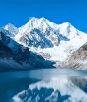 雪山湖泊自然风光全景67#横屏 