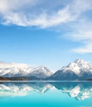 雪山湖泊自然风光全景(2)1880#横屏 