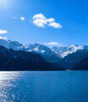 雪山湖泊自然风光(2)853#横屏 