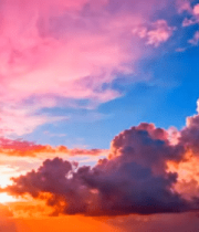 绚丽晚霞天空美景4297#横屏 
