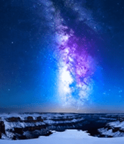 雪地峡谷星空全景3930#横屏 