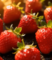新鲜草莓特写5056#横屏 