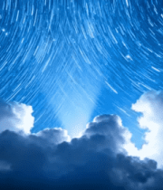 星空星轨云海背景素材2592#横屏 