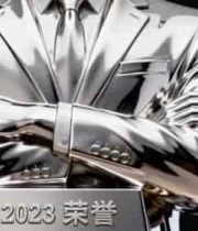  荣誉奖杯人物雕像特写1103#横屏 	 