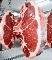 悬挂的新鲜牛肉牛排素材2622#横屏 