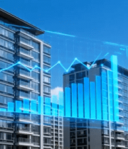 现代建筑与科技数据画面2476#横屏 