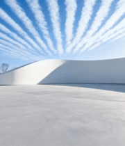 现代建筑前的天空景观1151#横屏 