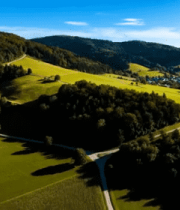 乡村田野山丘航拍风光5084#横屏 