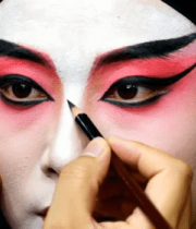 戏曲演员面部化妆特写4636#横屏 