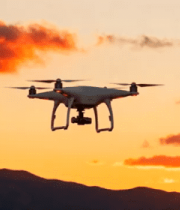 夕阳下无人机飞行画面3600#横屏 