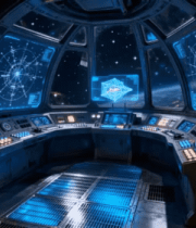 未来科幻宇宙飞船驾驶舱4808#横屏 