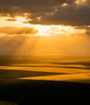 田野日落阳光全景1021#横屏 