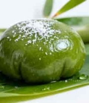  青团特写搭配竹叶249#横屏 	 