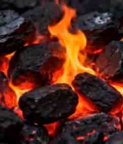  燃烧的炭火特写1751#横屏 	 