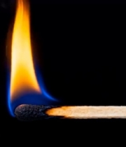  燃烧火柴微距素材1026#横屏 	 