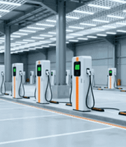 室内新能源汽车充电桩场景2086#横屏 