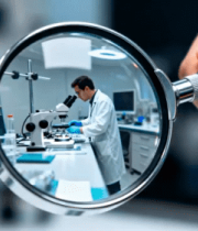 实验室科学家使用显微镜32#横屏 