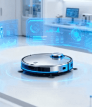 实验室中的智能清洁机器人2889#横屏 