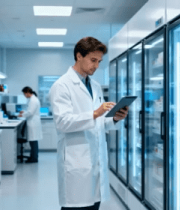 实验室医生使用平板电脑555#横屏 