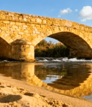 石拱桥横跨河流风景1133#横屏 