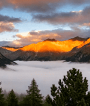 山脉云雾日出自然风光1312#横屏 